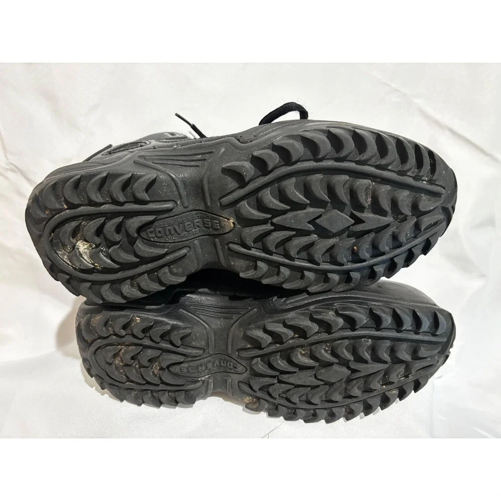 Converse Mens Rapid Response Tactical Boots Leather Safety Toe Black Sz 10.5 M